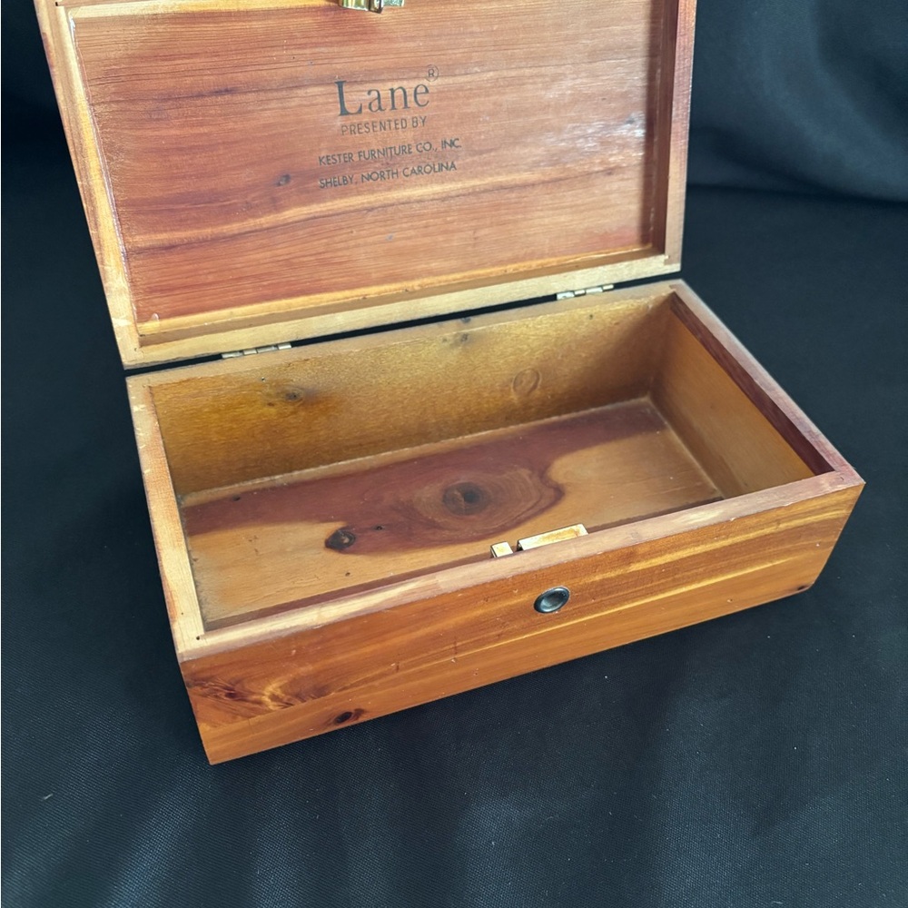 Lane Cedar Wooden Jewelry Box